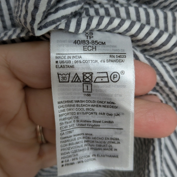 Banana Republic XS Balloon Puff Sleeve Striped Casual Blouse - Picture 9 of 10